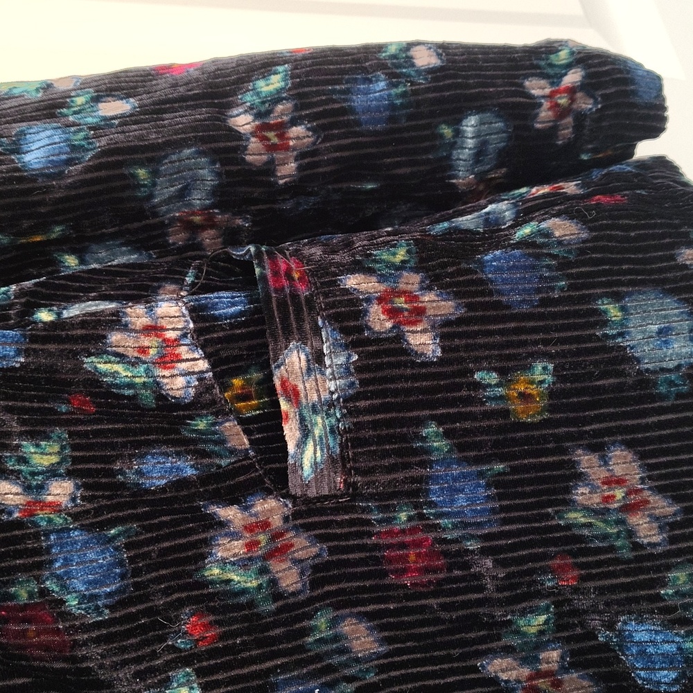 NWOT ANTHROPOLOGIE ett:twa Blooming Blazer Floral Velvet Size 12 - Picture 6 of 14